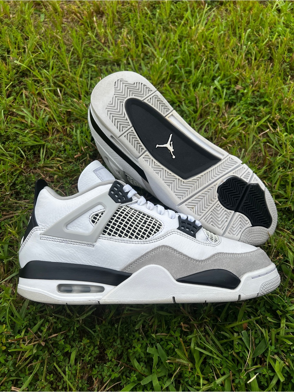 CLEAN Air Jordan 4 IV size 12 Womens Military Black shoes